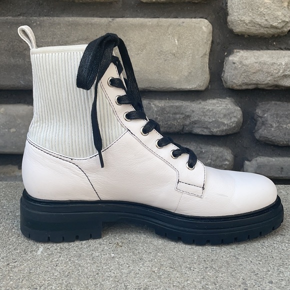 Silent D Avarie White Leather Hiker EUC w Box sz40 - Picture 7 of 14